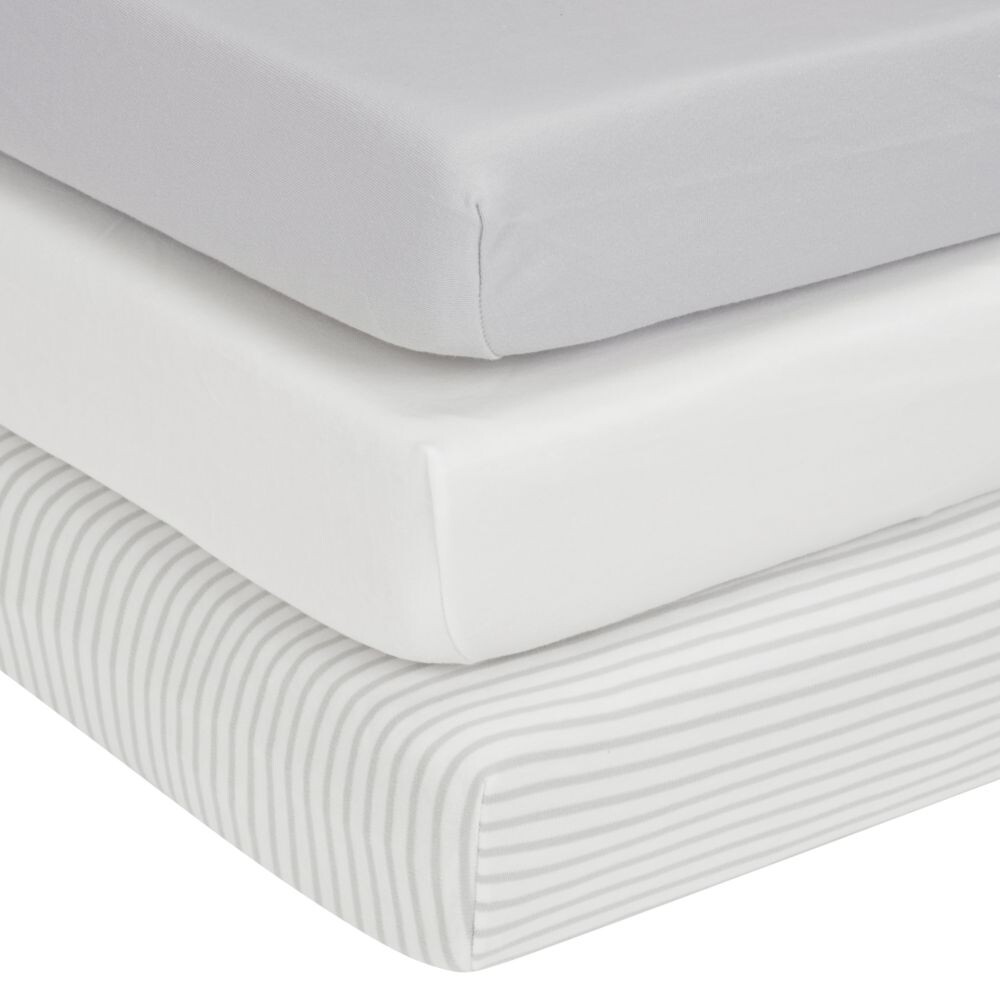 

Простыня для кроватки John Lewis GOTS из органического хлопка, упаковка из 3 шт., 70 x 140 см