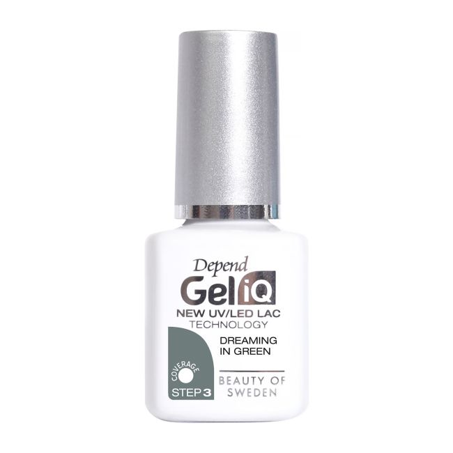 

Гель-Лак для ногтей Gel iq uv/led Depend, цвет dreaming in green, 5 мл