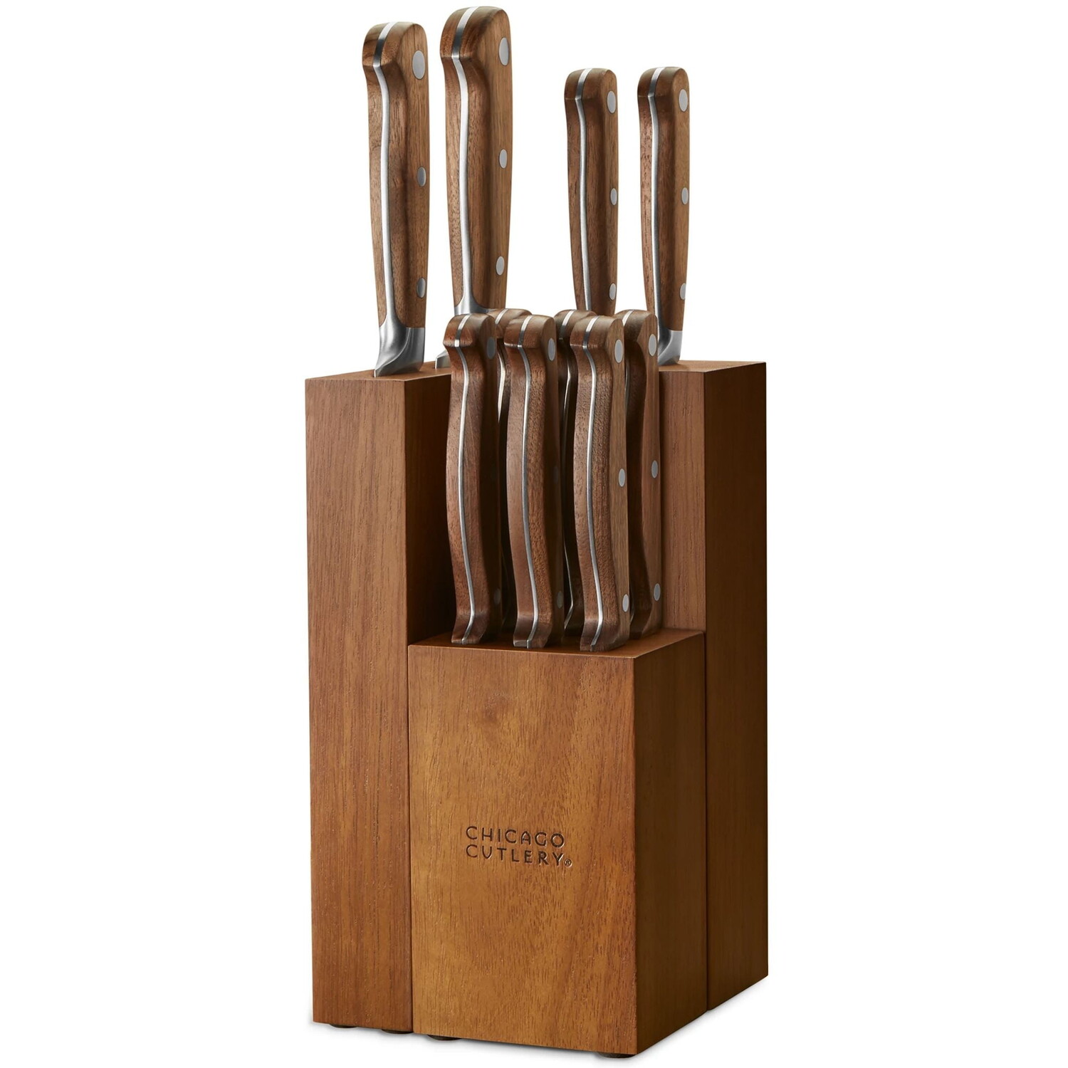 

Набор кухонных ножей Chicago Cutlery Racine 12 предметов, коричневый