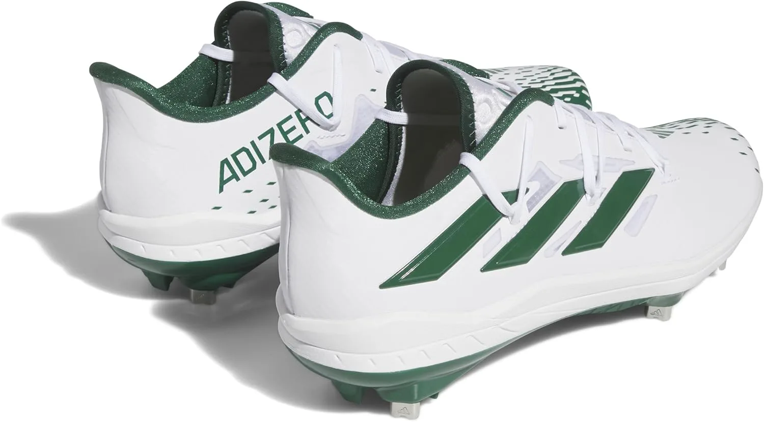 Мужские кроссовки Adidas Adizero Afterburner 9, белый/темно-зеленый — фото 4