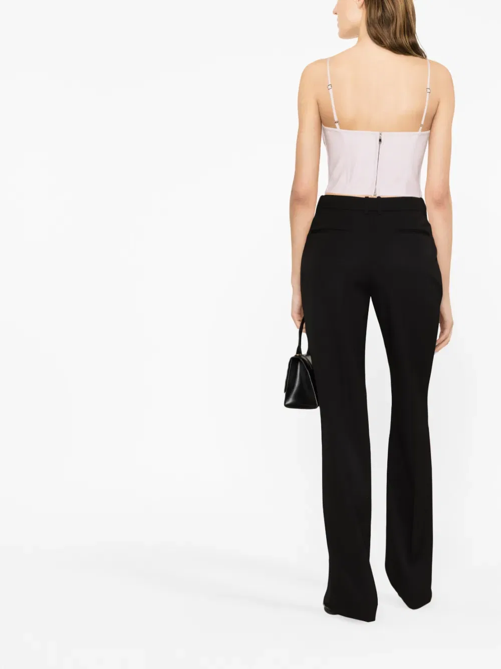 Корсетный топ с косточками Alexander Mcqueen, розовый — фото 4