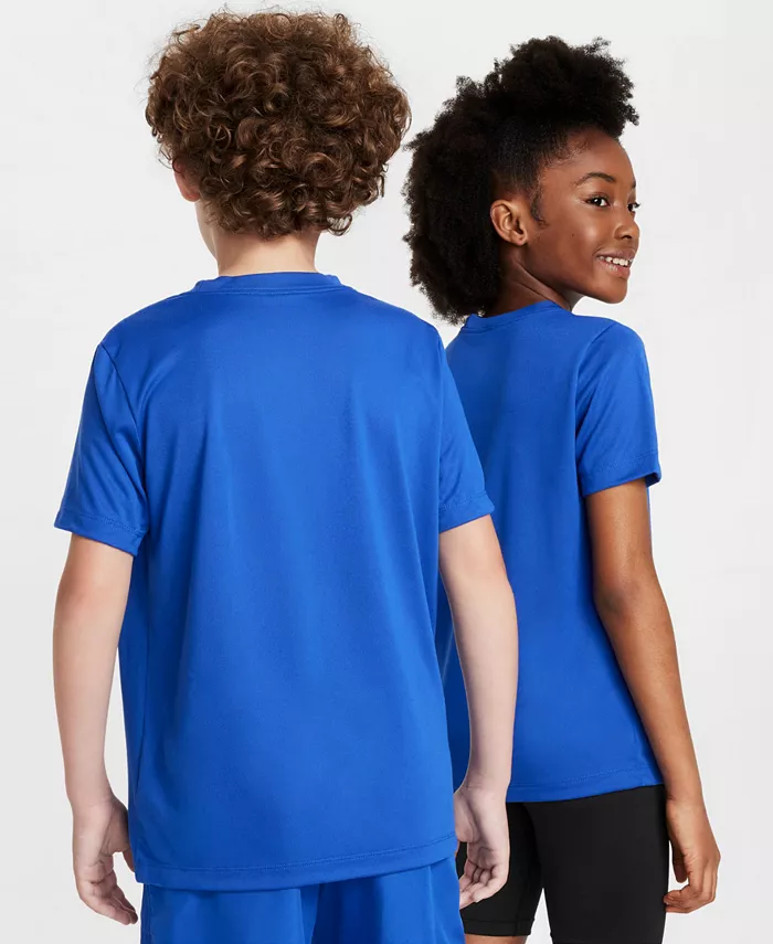 Футболка с длинным рукавом Big Kids' Legend с логотипом Swoosh технология Dri-FIT Nike, синий — фото 3