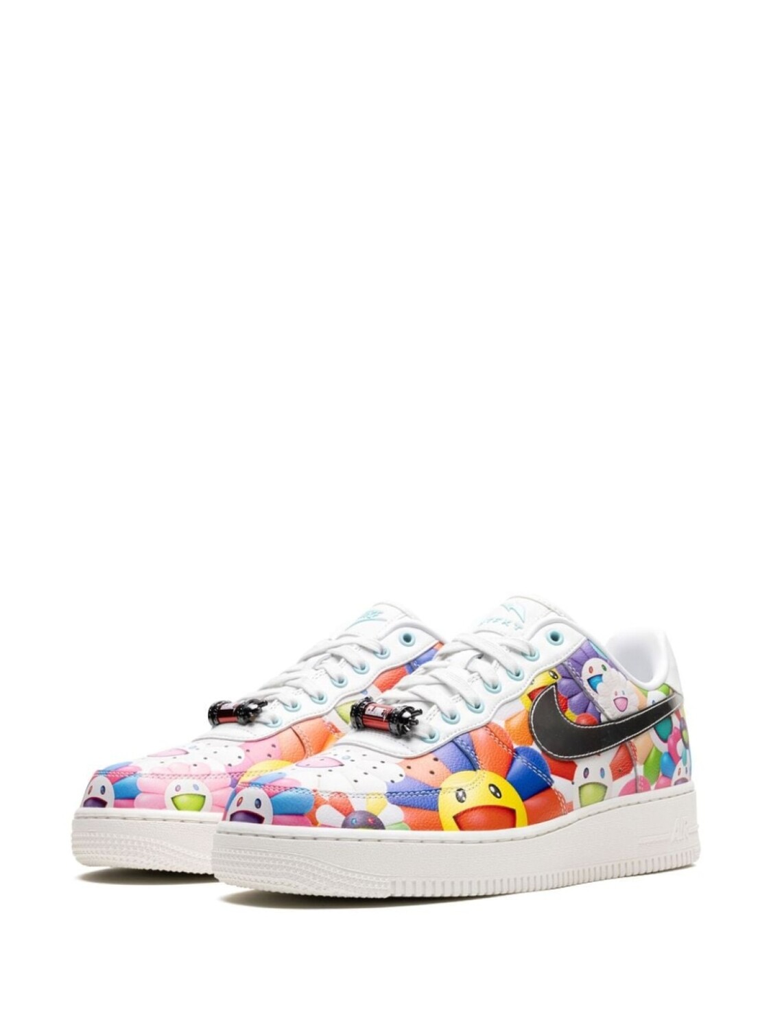 Кроссовки Air Force 1 Low RTFKT - Murakami Drip Nike, белый — фото 4