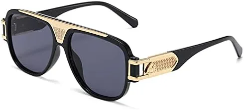 

Винтажные солнцезащитные очки 2027 года для женщин, модные мужские классические ретро-очки, большие очки в оправе, защита от УФ-излучения UV400 MTZJH, C1