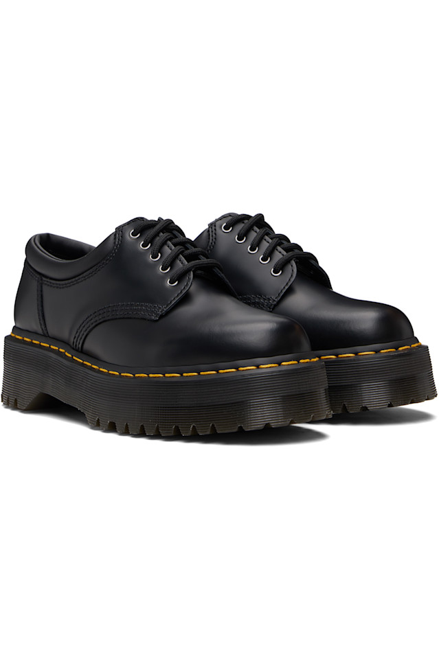 Dr. Martens Черные кожаные повседневные дерби на платформе 8053 — фото 4