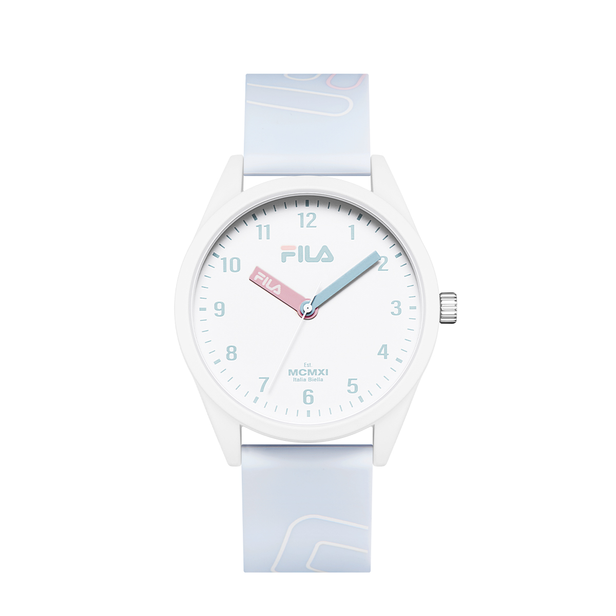 

FILA Часы 6463 Collection Wrist Watch Quartz Movement Silicone Strap 43mm White Dial Unisex