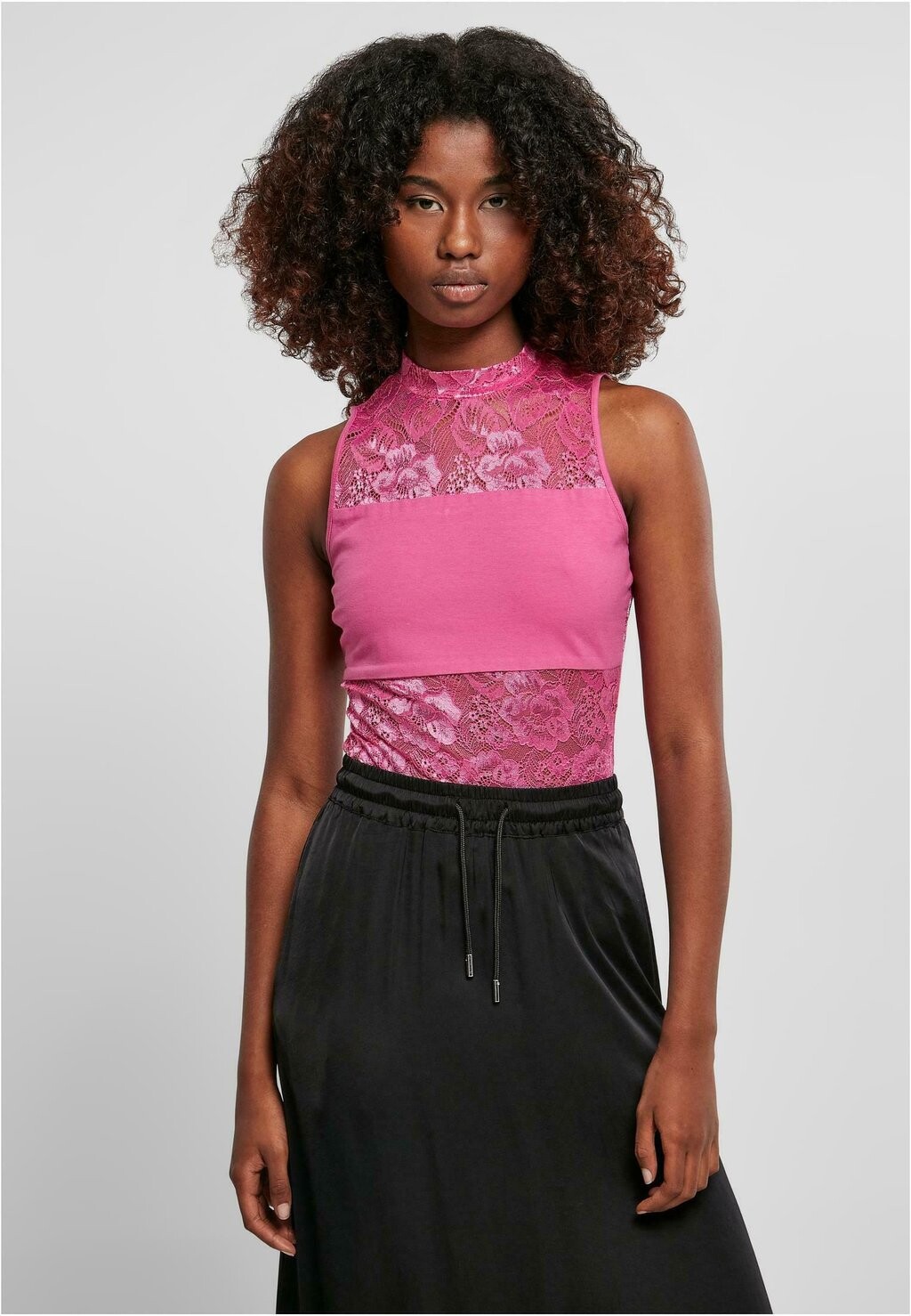 

Блузка Urban Classics LADIES LACE BODY, цвет brightviolet