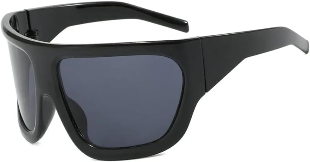 

Крупные солнцезащитные очки для женщин, роскошные винтажные солнцезащитные очки, классические очки с защитой от УФ-излучения UV400 в большой оправе, женские очки TKKTLLT, Black