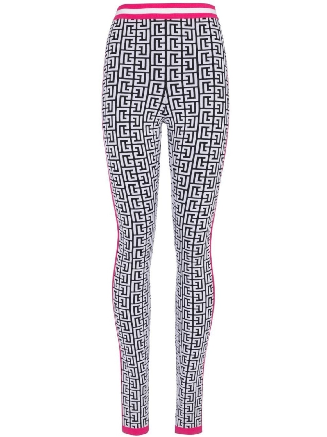 

Balmain легинсы с жаккардовым логотипом, белый