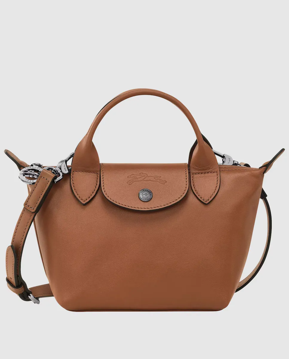 

Многопозиционная кожаная сумка Le Pliage Xtra Longchamp, коричневый