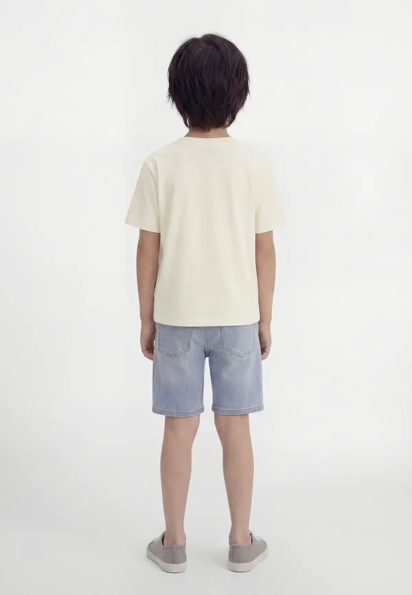 Футболка унисекс с принтом "инопланетный город" Mini Rodini, Off-White — фото 2