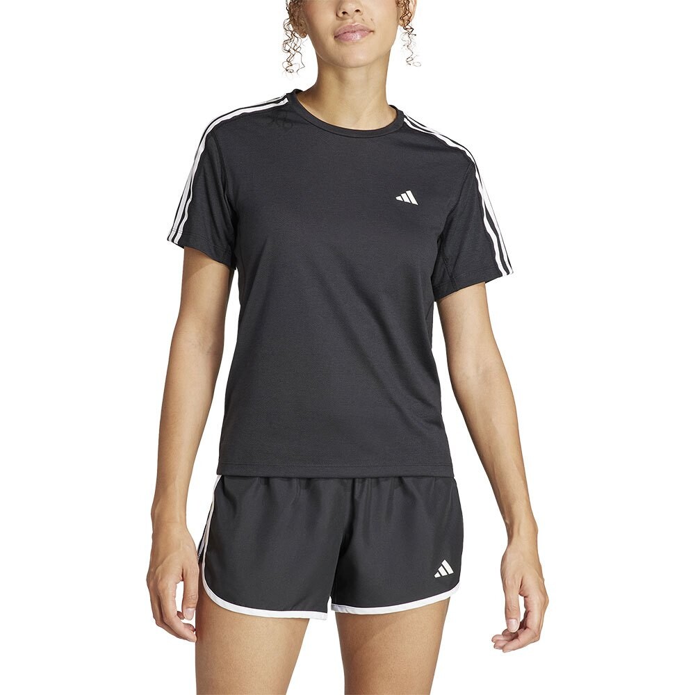 

Футболка с коротким рукавом adidas Own The Run Excite 3 Stripes, черный
