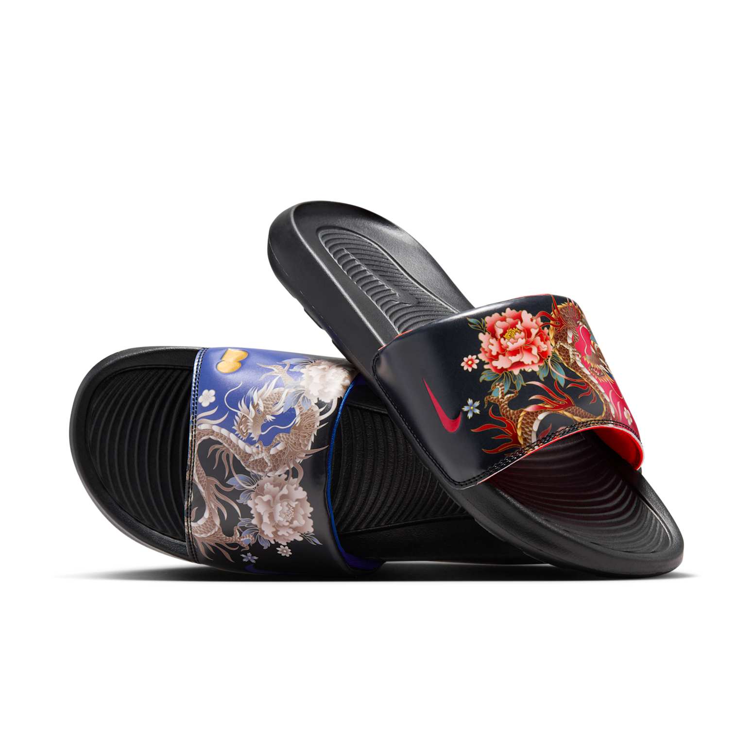 Шлепанцы (WMNS) Nike x Naomi Osaka Victori One Slides 'Floral Mythical Dragon' — фото 3