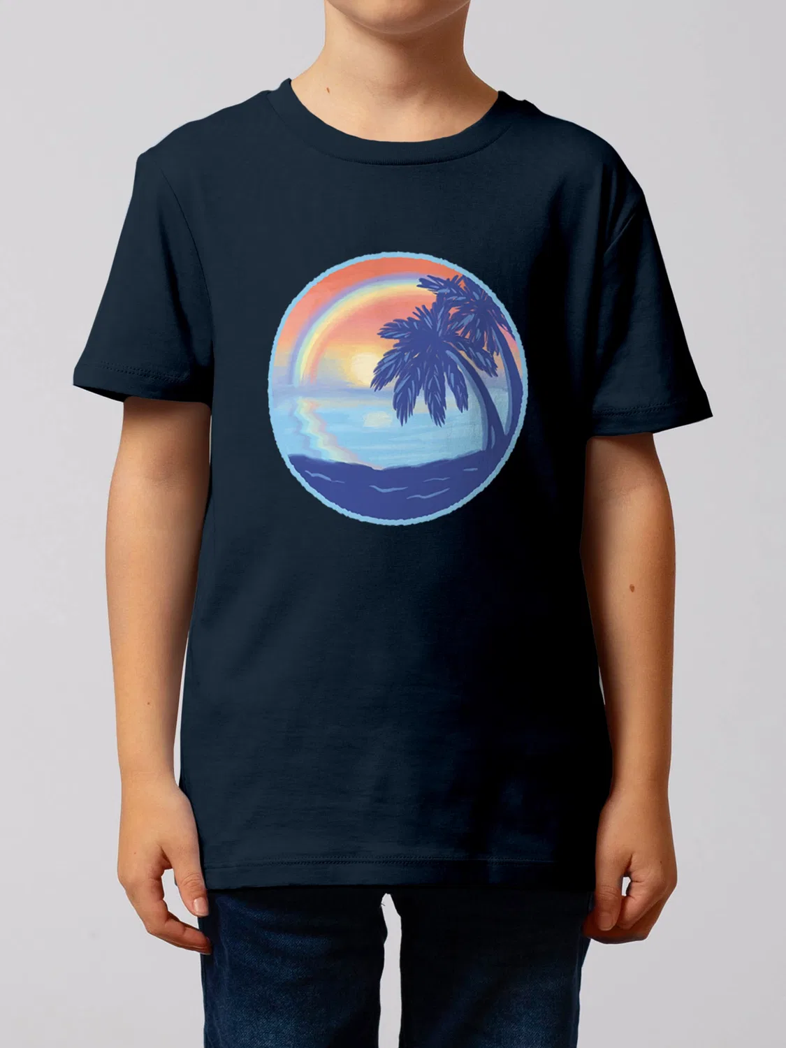 Футболка 'Sunset Rainbow' Watabout.Kids, Blue/Navy/Light Blue — фото 2