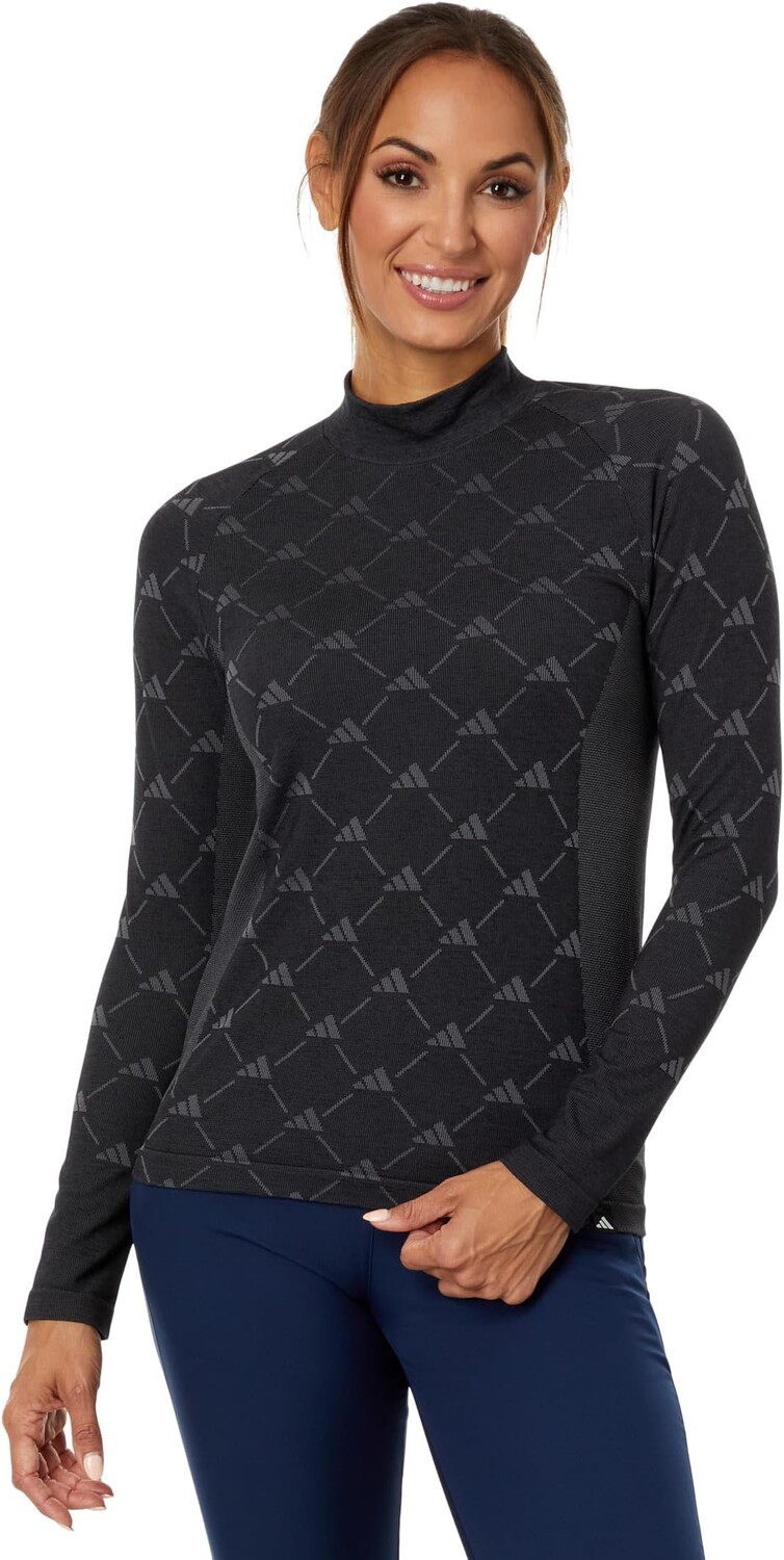 

Рубашка-поло Ultimate365 Tour Monogram Mock Tee adidas, черный