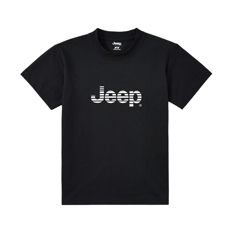 

Футболка для детей Crew Neck Moderate Jeep, черный