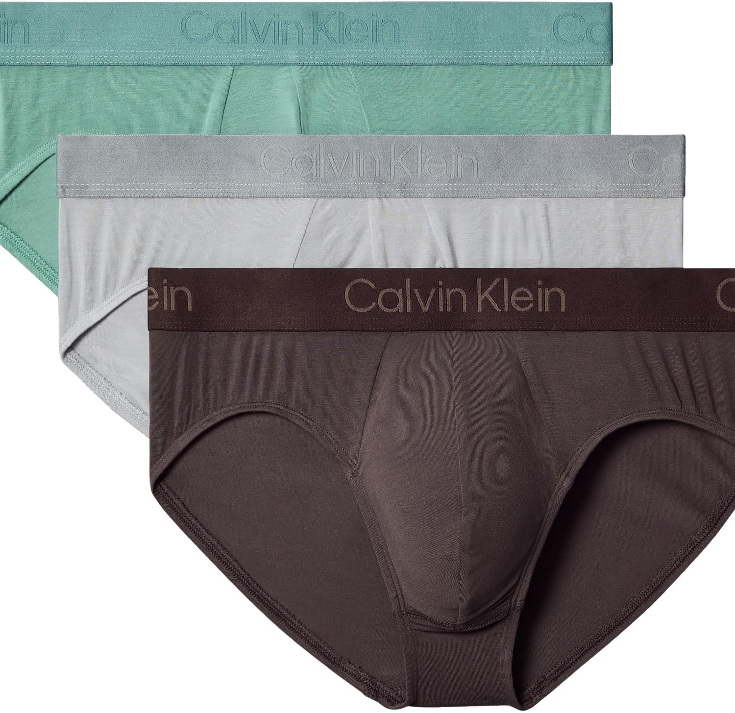 

Мужские ультрамягкие современные модальные трусы-слипы Calvin Klein, Classic Taupe, Pale Surf Gray,Charming Green
