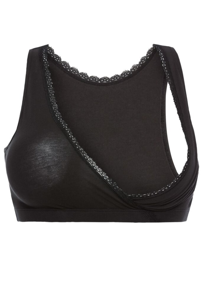 

Бюстье для кормления из натурального хлопка bpc bonprix collection, черный