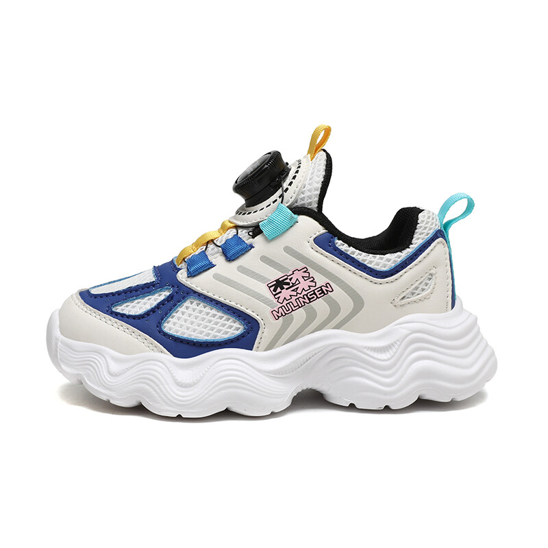 

Детская повседневная обувь для детей, кроссовки, кроссовки Mulinsen, белый/зеленый