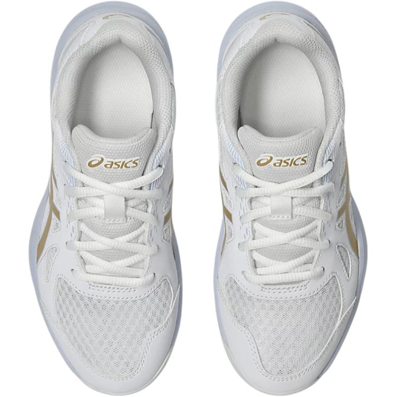 Кроссовки Upcourt 6 с низким верхом, устойчивые к истиранию, для подростков ASICS, белый — фото 3