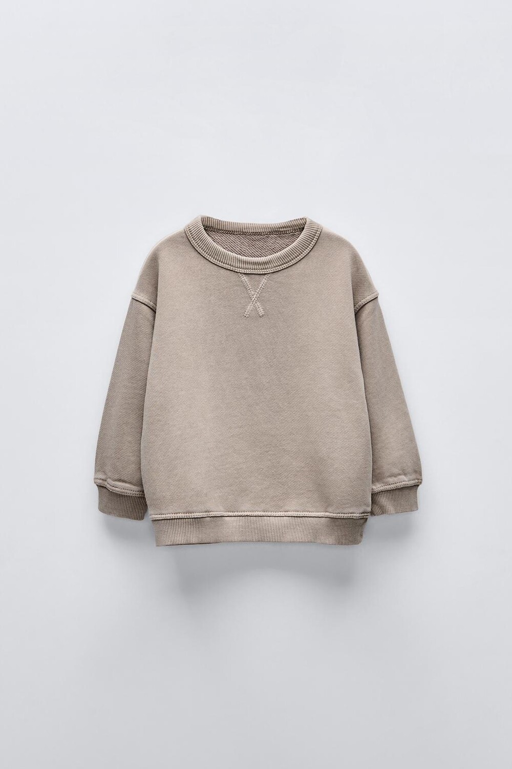 

Тяжелая толстовка ZARA, серо-коричневый