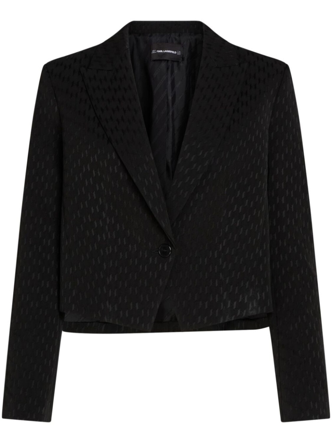 

Karl Lagerfeld пиджак с монограммой, черный