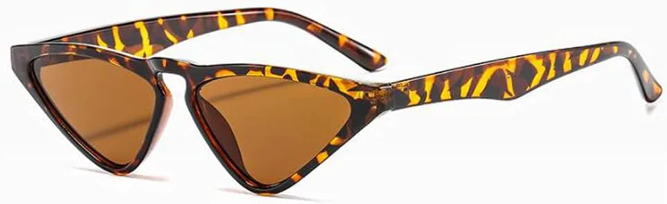 

Солнцезащитные очки для уличной стрельбы в форме треугольника, «кошачий глаз», с защитой от УФ-излучения, для женщин и мужчин Weloveushop, Tea Bean Flower