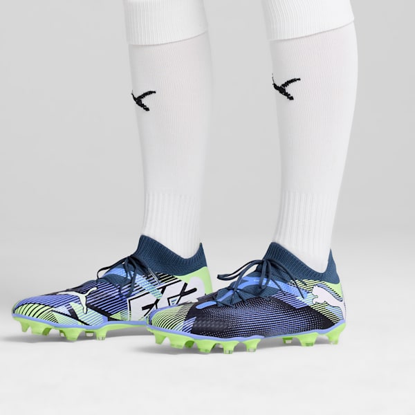 Мужские футбольные бутсы для игры на твердом/искусственном грунте Future 7 Pro Puma, серый — фото 2