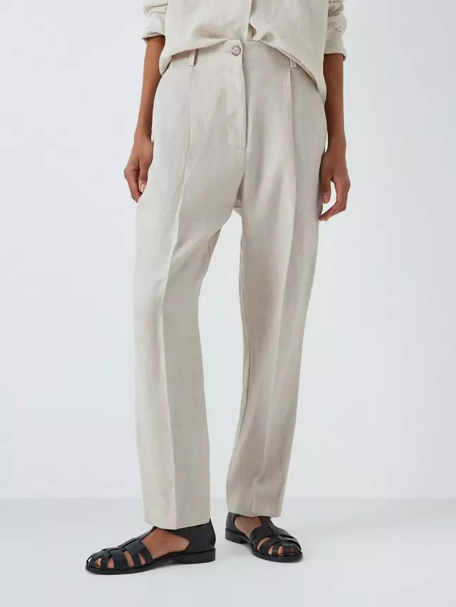 

Брюки John Lewis Tapered Linen, цвет natural/twill