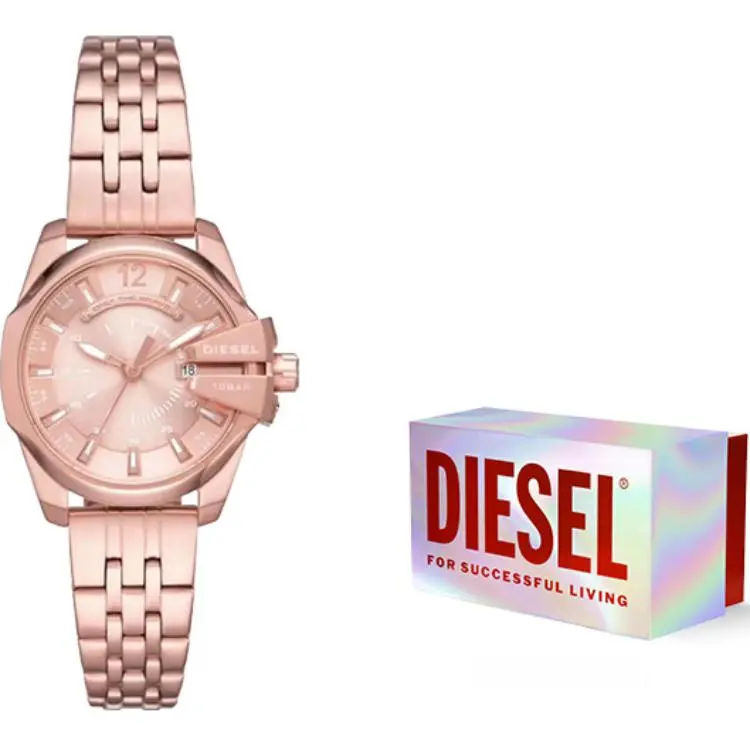 

DIESEL Часы Armor Series Wrist Watch Quartz Movement Stainless Steel Strap Gold Dial Women's Watch
