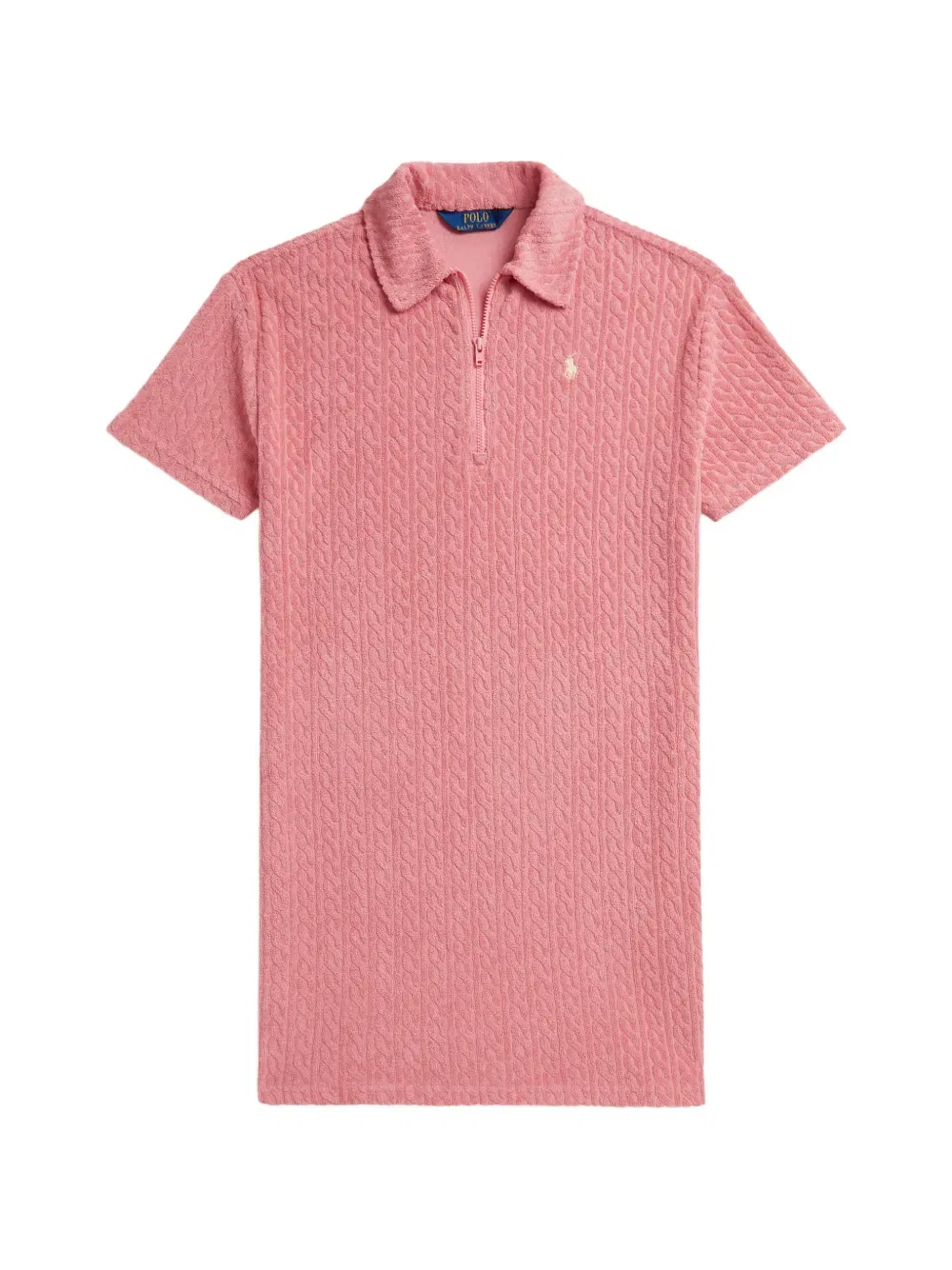 Поло с косами Polo Ralph Lauren Kids, розовый