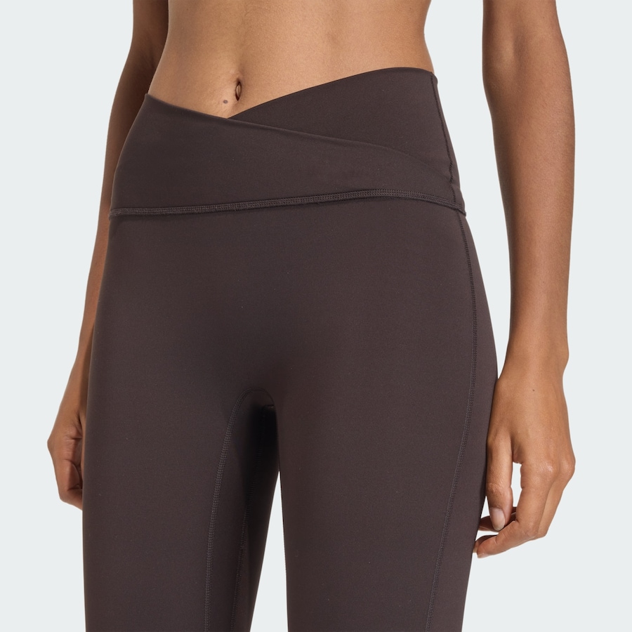 Узкие спортивные брюки ADIDAS PERFORMANCE Studio All Me, темно-коричневый — фото 4