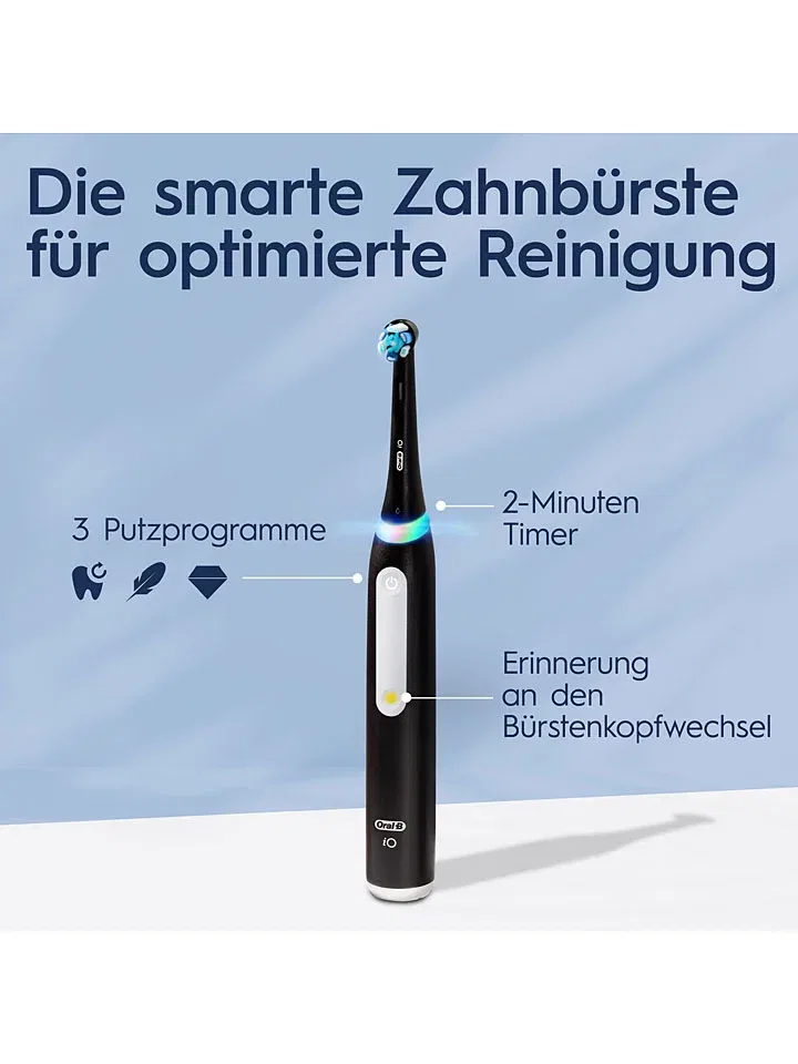 Электрическая зубная щетка iO Series 3 Oral-B черный — фото 4