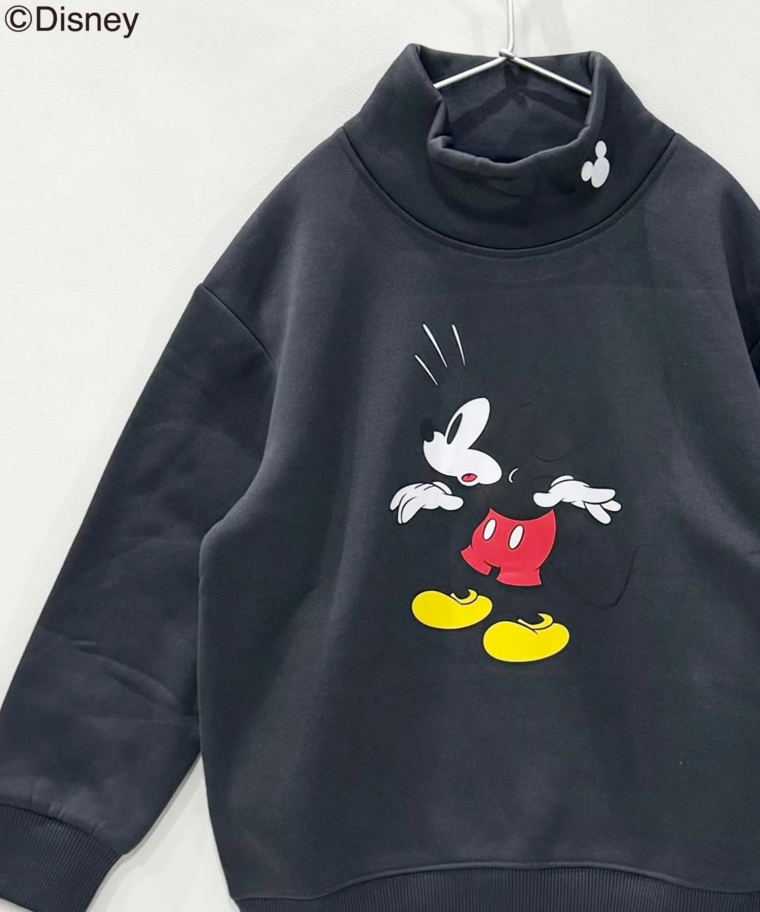 【Disney】МИККИ Толстовка с высоким воротником и флисовой подкладкой в виде Микки Мауса — фото 4