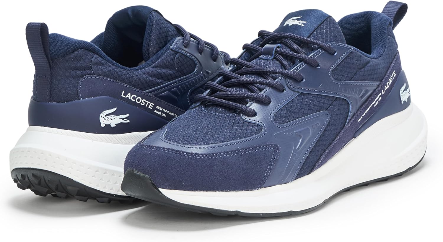 Мужские кроссовки Lacoste L003 Evo, белый/синий/темно-синий — фото 3