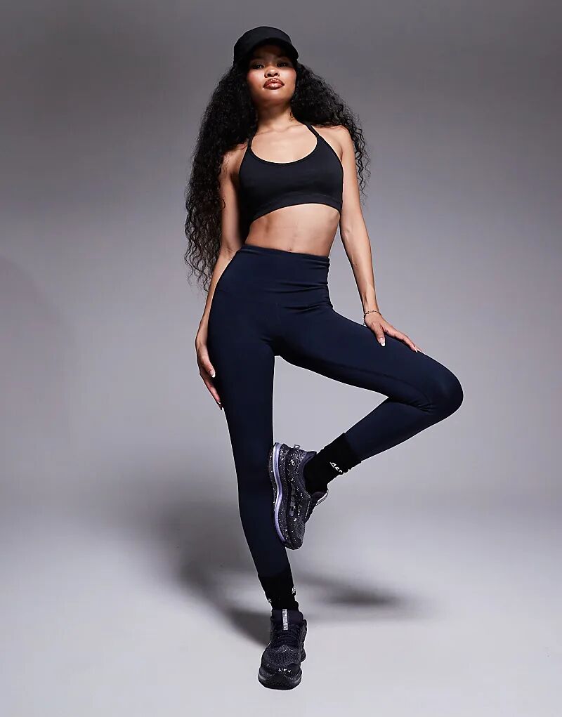 

4505 Petite Icon Active Bum Sculpt спортивные леггинсы с высокой талией и внутренним карманом, темно-синего цвета