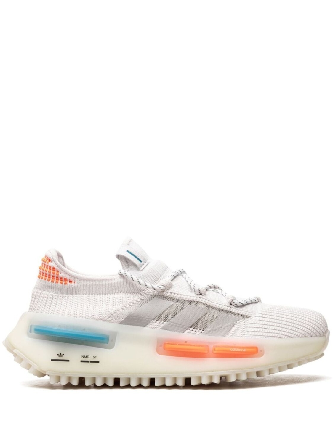 

adidas кроссовки NMD_S1 Footwear White/Blue/Orange, белый
