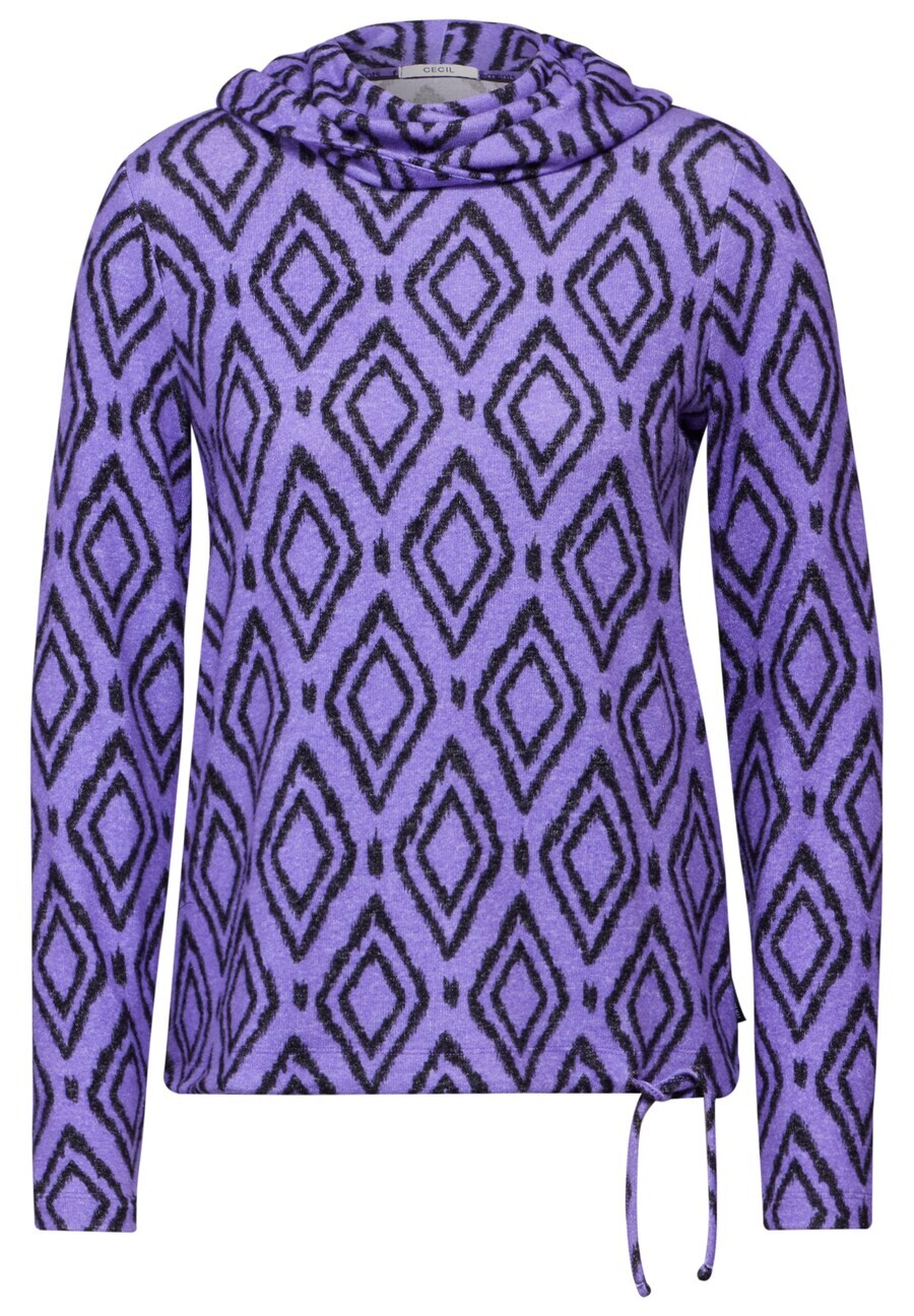 

Лонгслив CECIL Shirt, фиолетовый