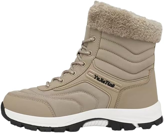 

Мужские зимние водонепроницаемые утепленные ботинки с теплой внутренней отделкой для комфортного ношения на улице и снеге Hchctry, хаки