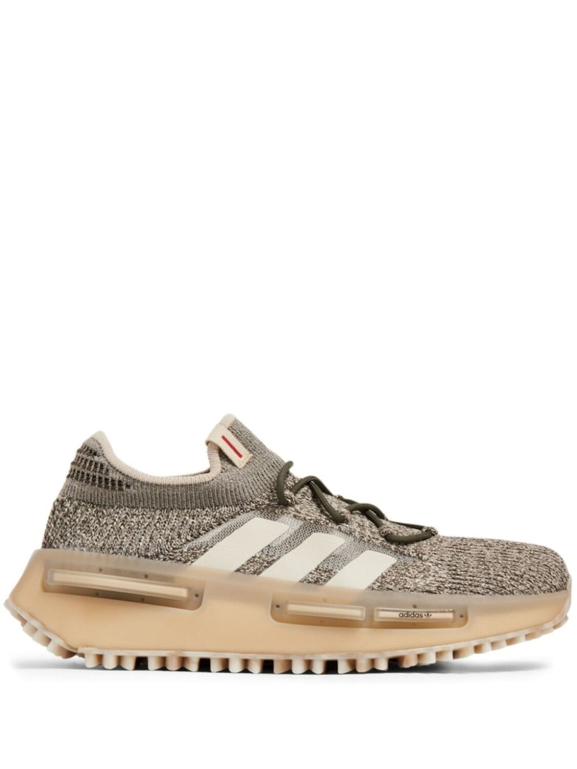

adidas кроссовки с полосками, нейтральный цвет
