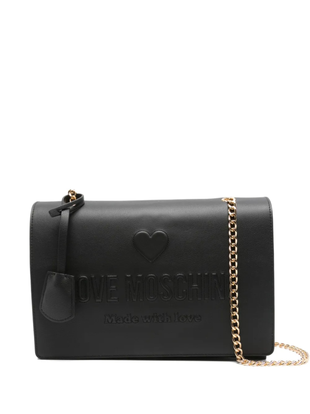 

Сумка через плечо с тисненым логотипом Love Moschino, черный