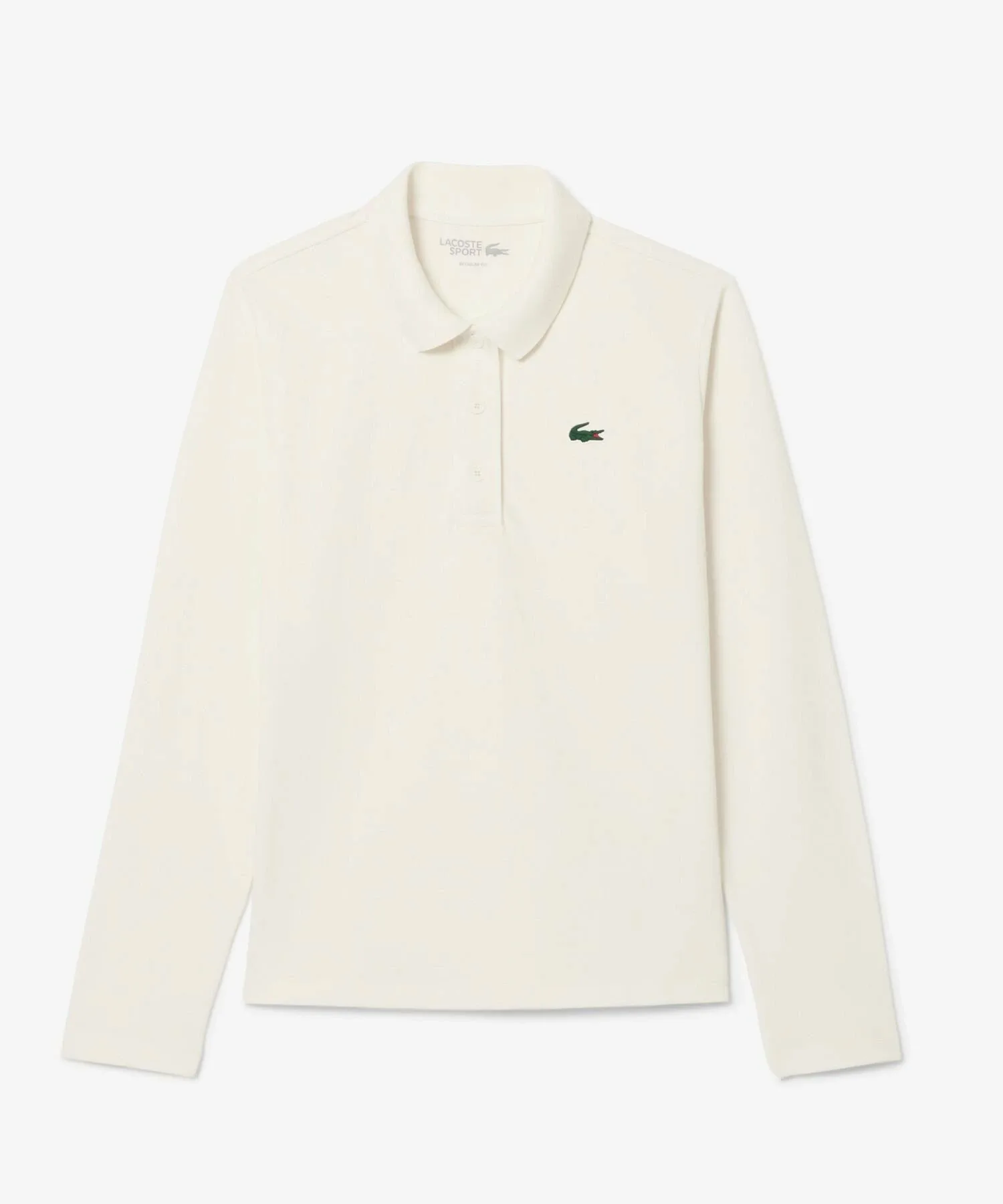 Футболка-поло LACOSTE для гольфа White, терморегуляция, защита от УФ — фото 4