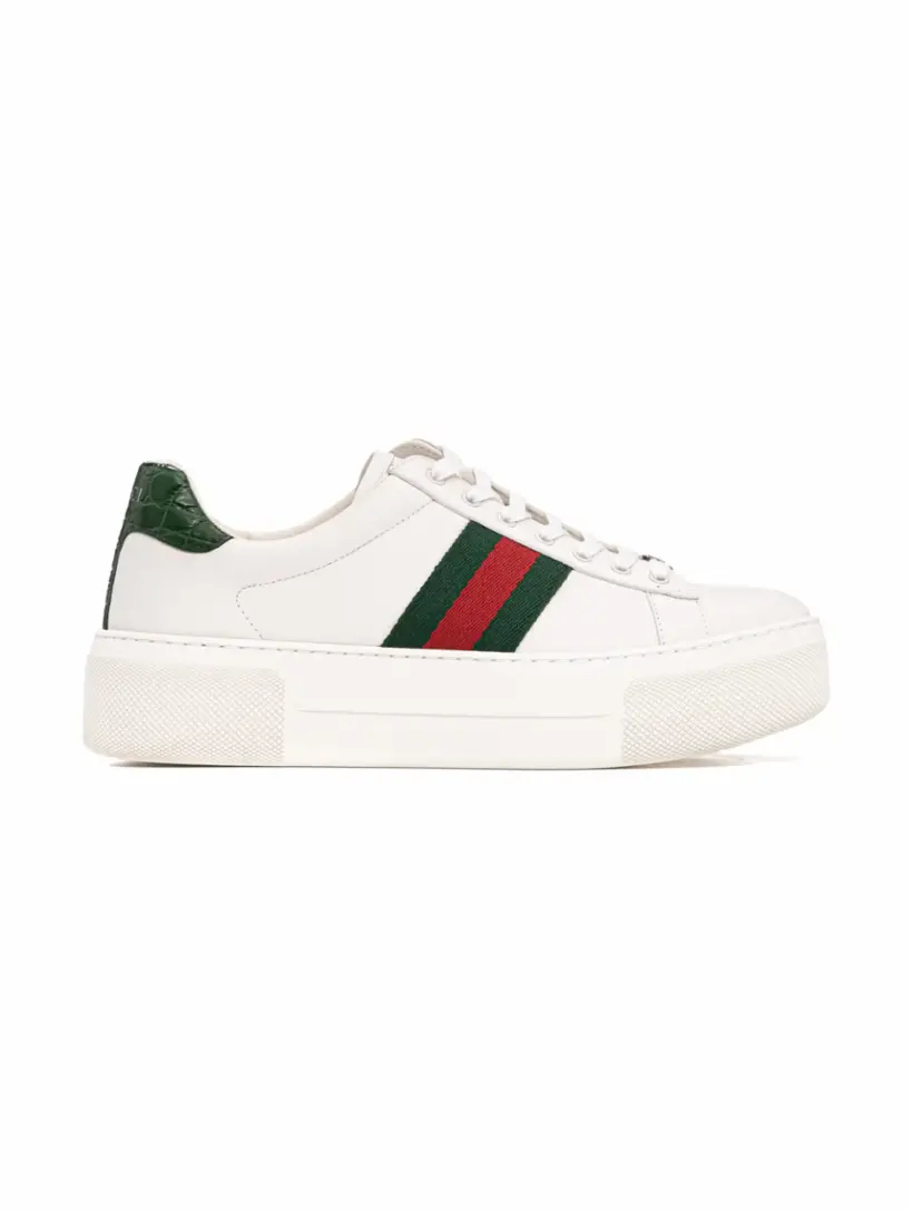 

Кожаные кеды Gucci Ace Gucci, белый