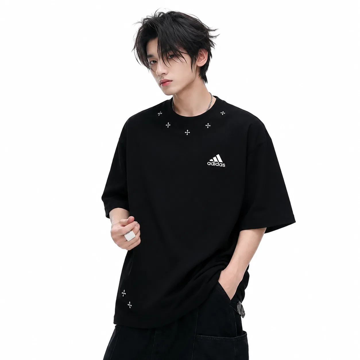 Футболка Adidas Must Haves Unisex Black — фото 4