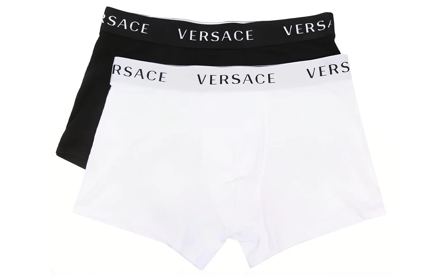 Трусы с логотипом на поясе, 2 шт VERSACE, 1 Set 2 Pack (Black/White)