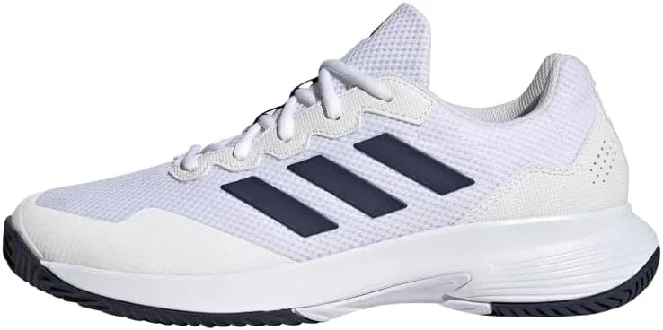 Мужские теннисные кроссовки Adidas Gamecourt 2.0, Cloud White Navy Blue Cloud White