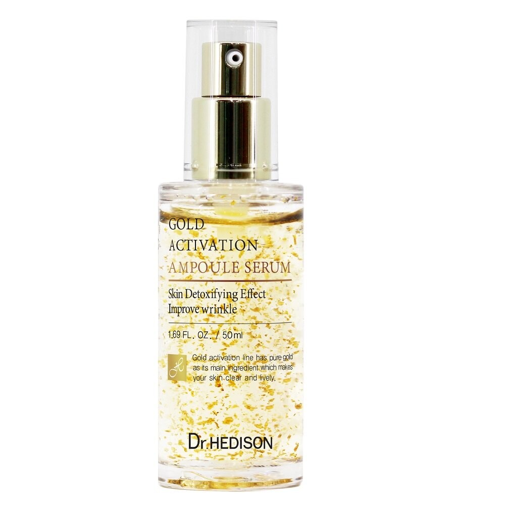 

Dr.HEDISON, Gold Activation Ampoule, сыворотка для лица с 24-каратным золотом, 50 мл