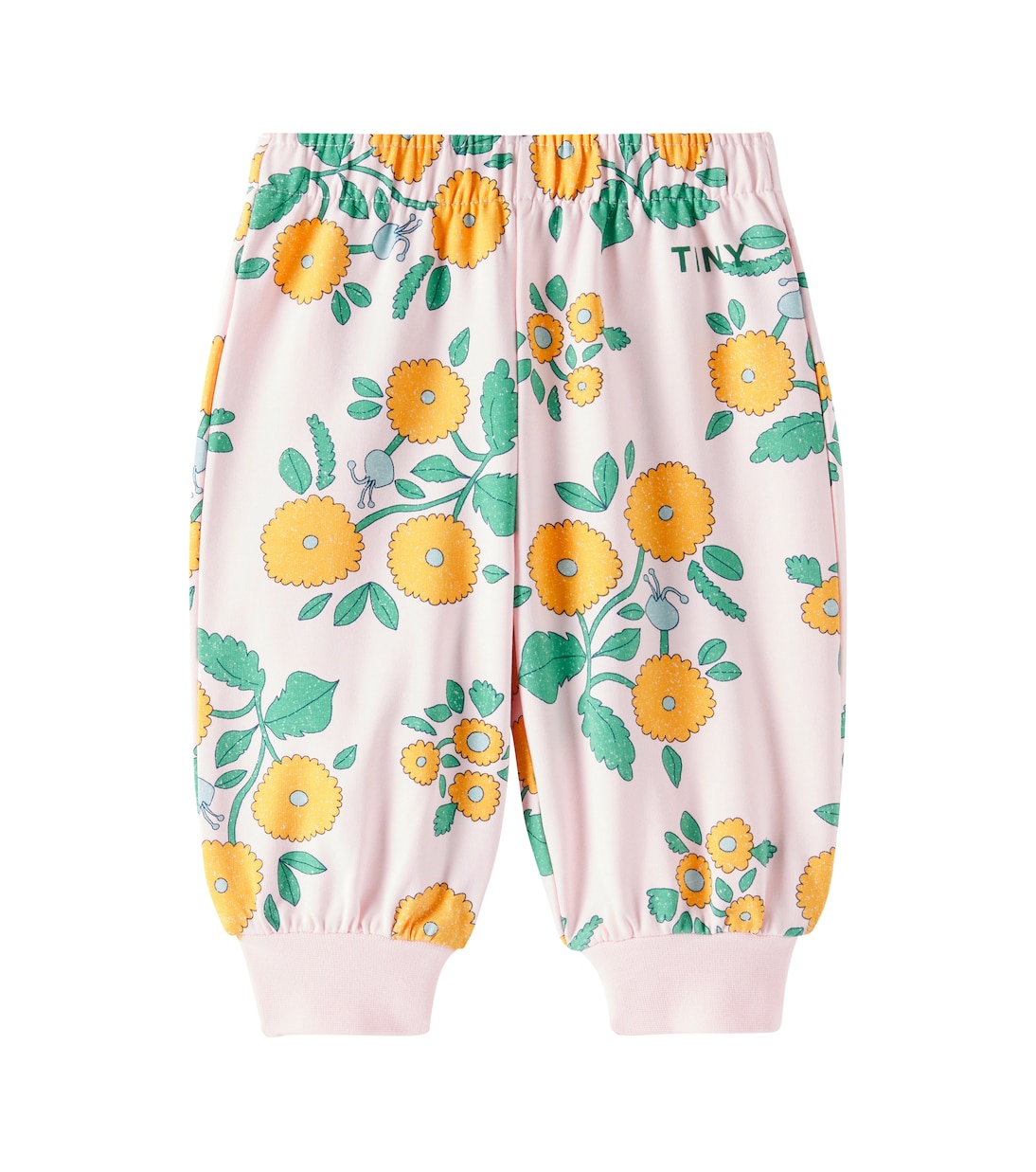 

Спортивные брюки Baby Flowers из хлопкового смесового трикотажа Tinycottons, Pastel Pink