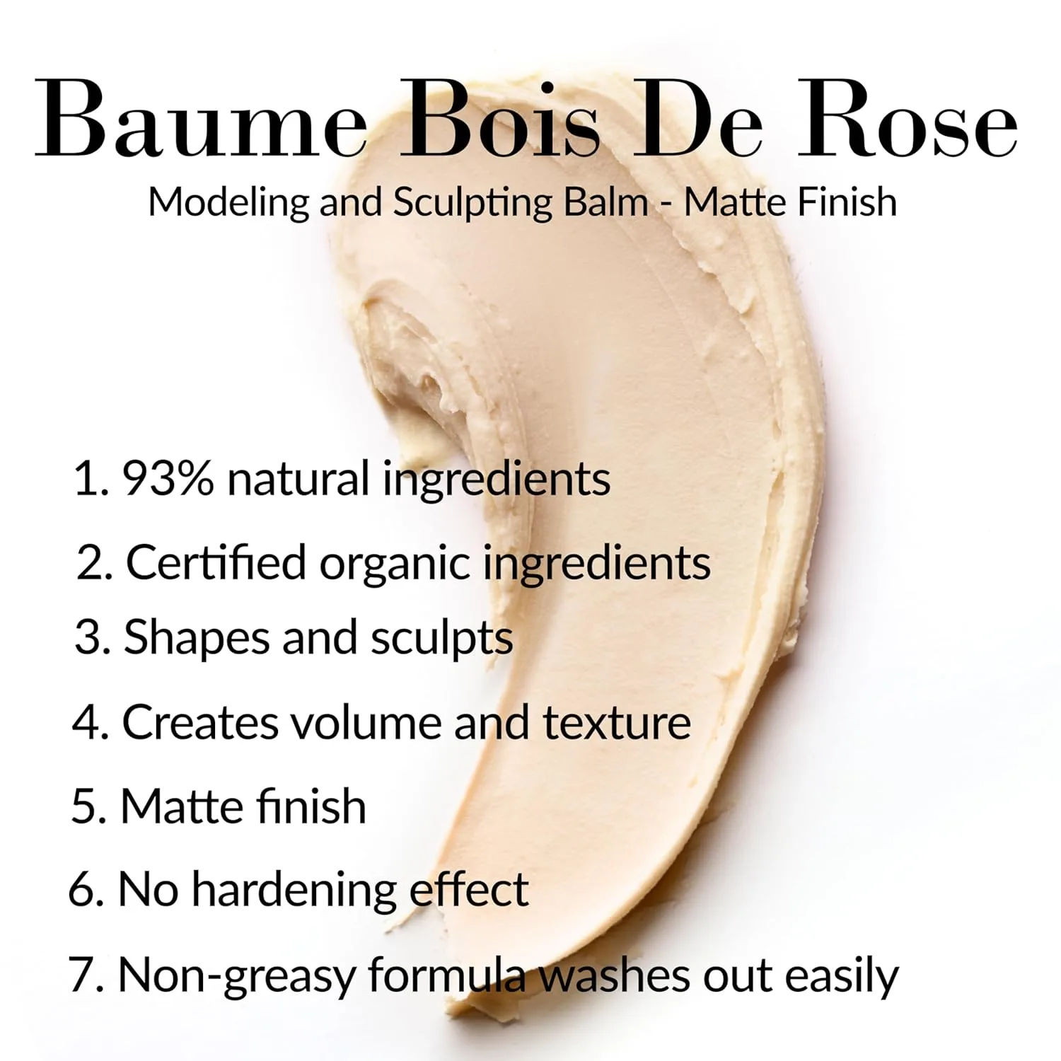 Помада для укладки волос Baume Bois De Rose от Leonor Greyl Paris - Моделирующая и скульптурирующая помада - Крем для моделирования волос - Матовая помада для всех типов волос (48 г) — фото 2