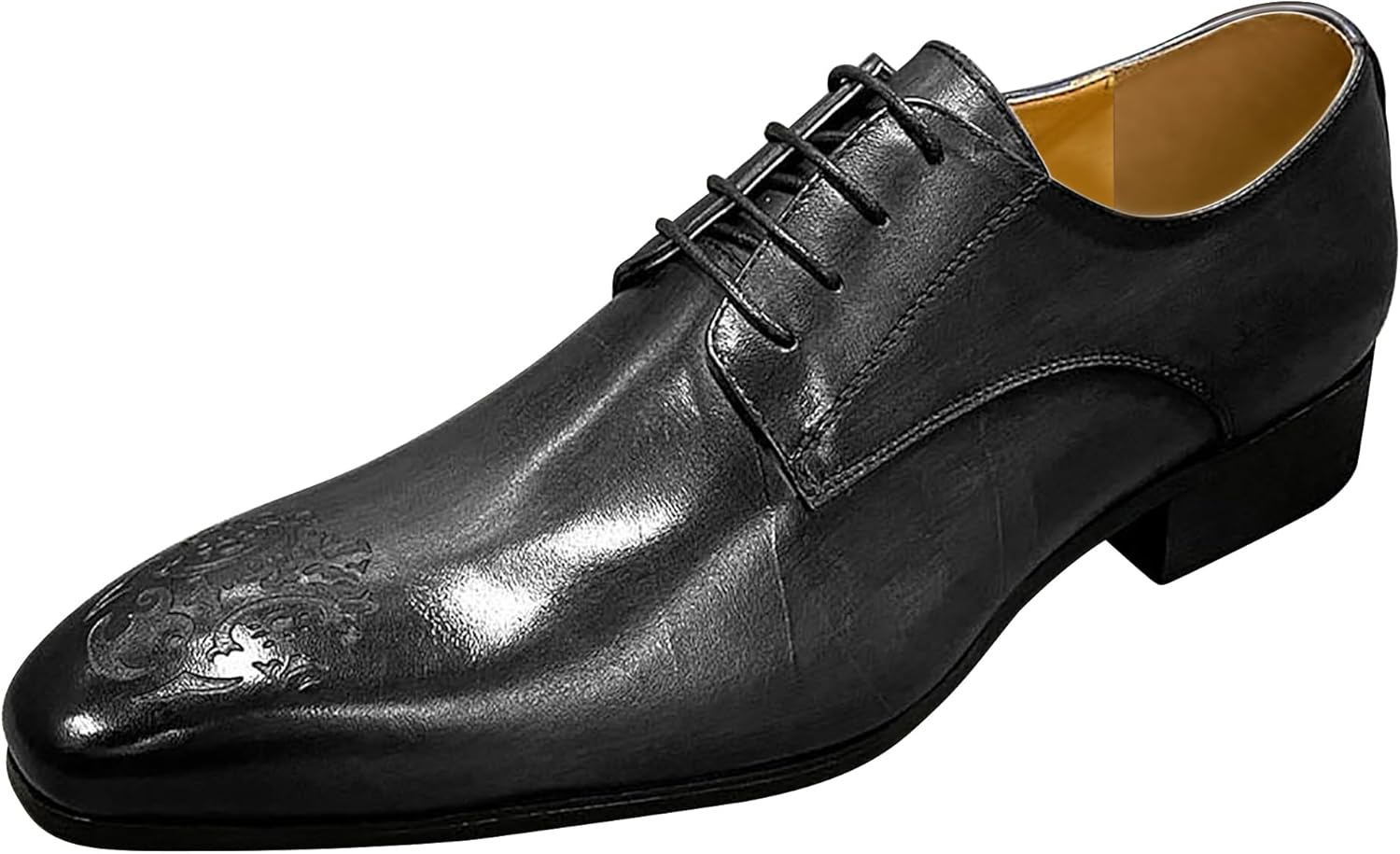 

Мужские оксфорды Santimon, повседневные туфли из натуральной кожи, ручная работа, дерби, для свадьбы, смокинга, формальная и модная обувь для ходьбы, черный